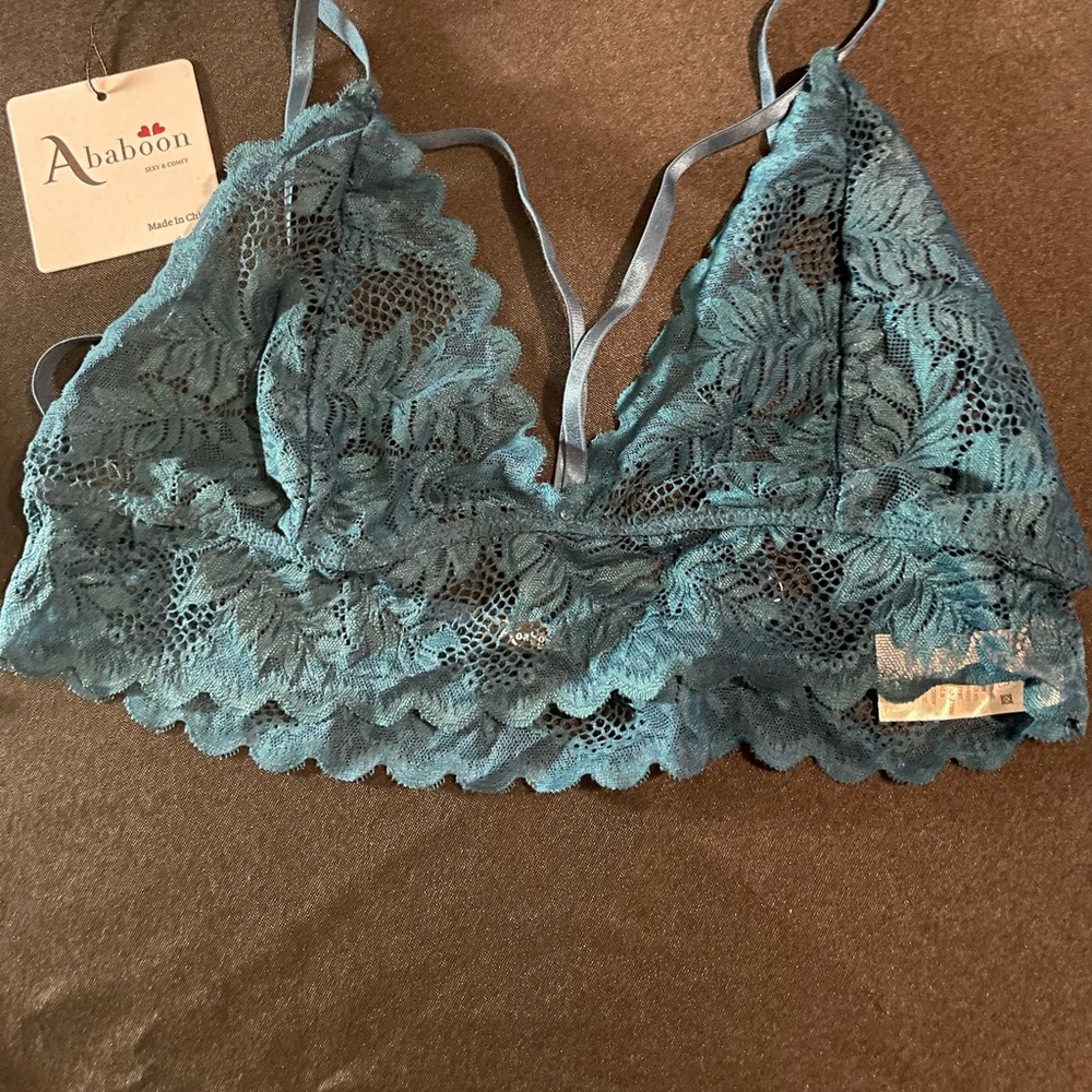 Teal Lace Bralette